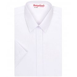 Biała klasyczna koszula z krótkim rękawem KSZ02