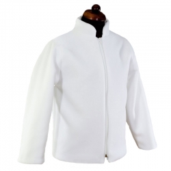 Biała bluza polarowa dla chłopca do Komunii Świętej BKC46
